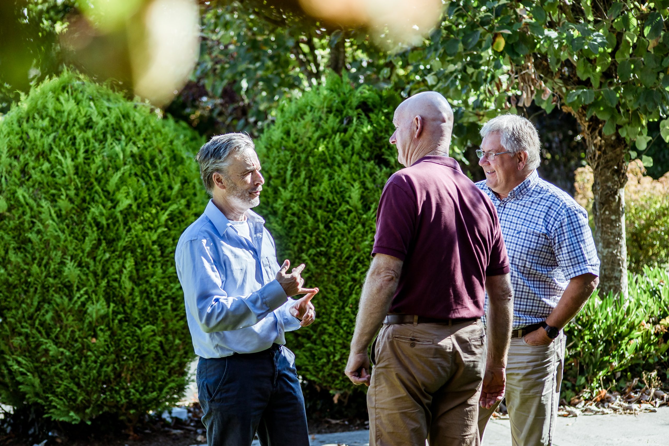 Community Liaison Officers in discussion